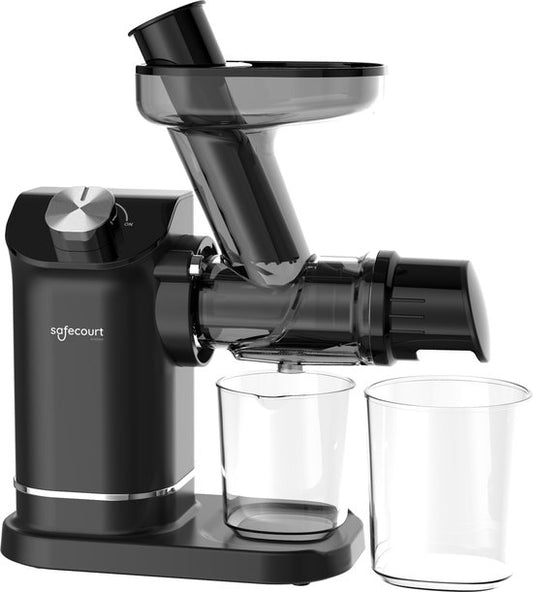Presse-agrumes - Safecourt Kitchen Slowjuicer - Presse-légumes et fruits - 300ml - Noir