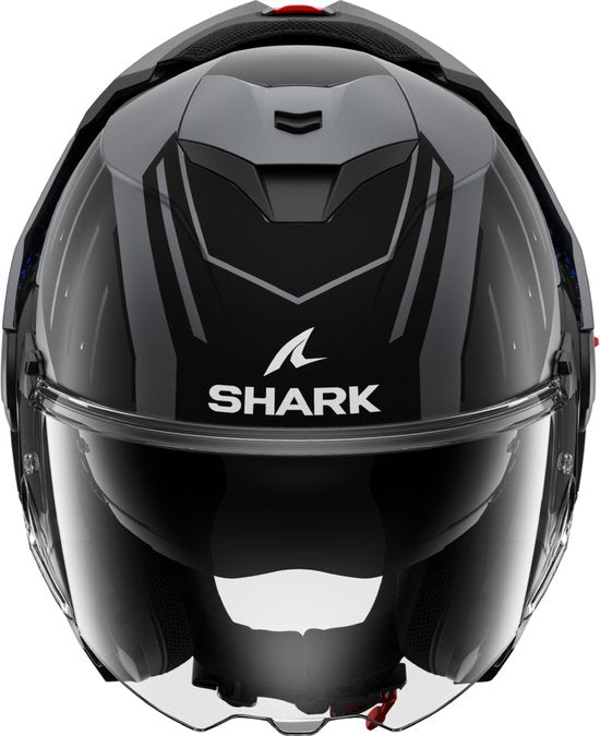 Shark Oxo system helmet casque moto Rydger mat anthracite bleu noir - Taille XXL