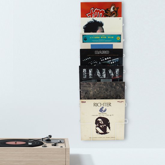 Support de rangement pour disques vinyles - support mural pour ranger les disques vinyles ou les magazines journaux