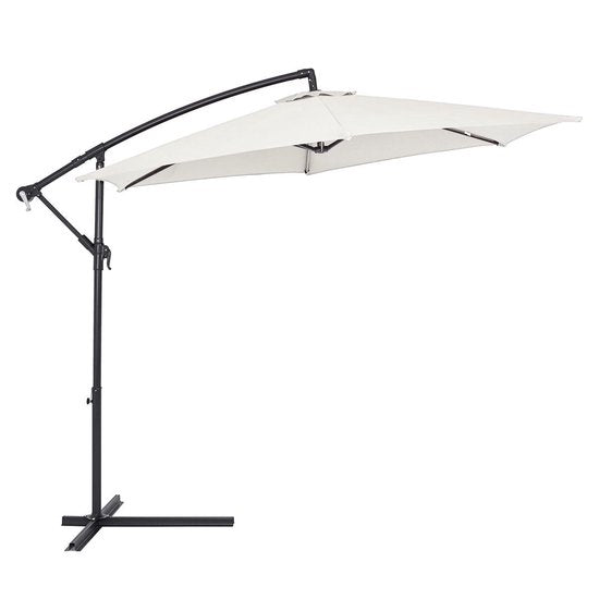 Parasol flottant pliable - Aluminium Ø330cm Protection UV 80+ - Beige