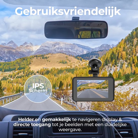 Denver Dashcam - Dashcam pour voiture - Full HD - Grand Angle 120° - Enregistrement en boucle - Capteur G - CCT1650