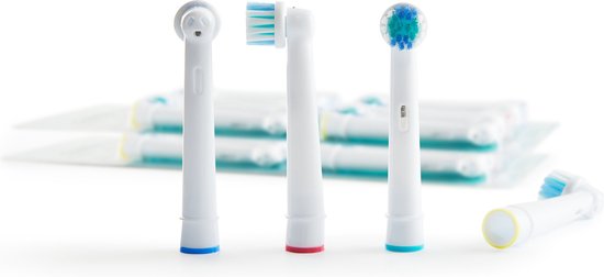 Mycare+ Brush heads - 16 Pieces - Replacement Brushes for Oral B - Brush heads for Electric Toothbrush - White