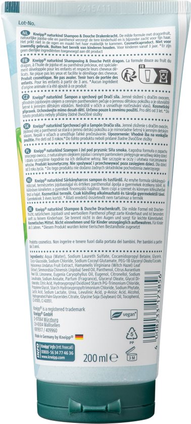 Kneipp Little Dragon Shampooing et gel douche - 200ML