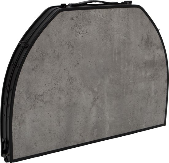 Bo-Camp - Industriel - Table - Northgate - Ovale - Modèle valise - 100x70 cm