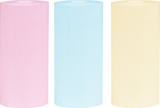 Nuvance - Rouleaux pour mini imprimantes - 3 pièces - Rouleaux de couleur pour imprimante de poche - Recharges