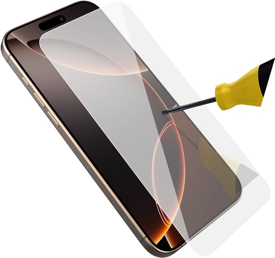 Behello Protecteur d'écran iPhone 16 Pro - Verre à haute résistance aux chocs