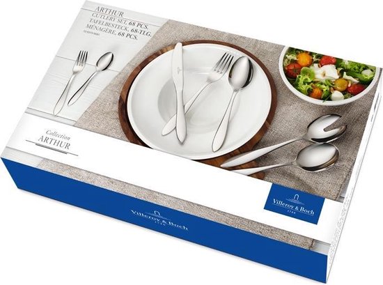 Villeroy & Boch Arthur set de couverts - 68 pièces - acier inoxydable