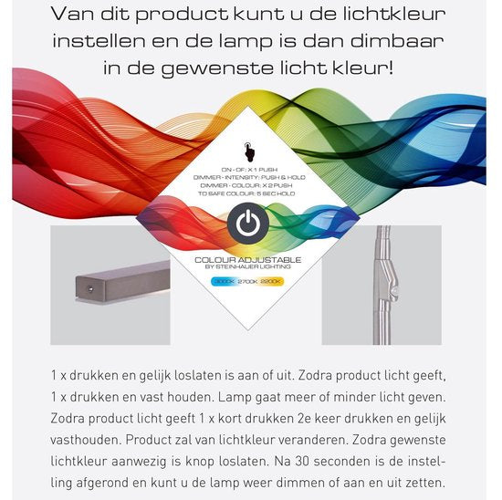 Steinhauer Litho LED - Applique moderne - Noir - H:9.4cm - Universelle - Pour l'intérieur - Métal - Appliques - Chambre à coucher - Salon