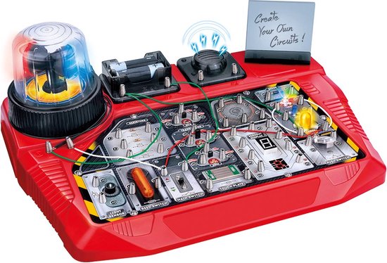Velleman Kit de projet électronique pour les enfants à partir de 8 ans, explorez les bases de l'électronique avec 50 expériences passionnantes, éducatives et interactives, laboratoire de circuits.