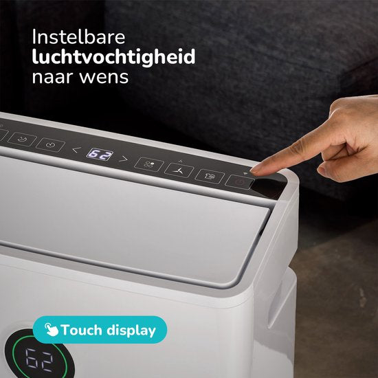 Déshumidificateur et purificateur d'air Bloomfold - 25L par jour - Fonction Lavage-Séchage incluse - Convient au salon, à la chambre à coucher, à la cave et à la salle de bain