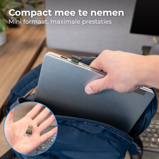 Adaptateur Bluetooth Nuvance - 5.3 - Récepteur Bluetooth - USB - Dongle Bluetooth PC - Convient à Windows 11/10/8/7