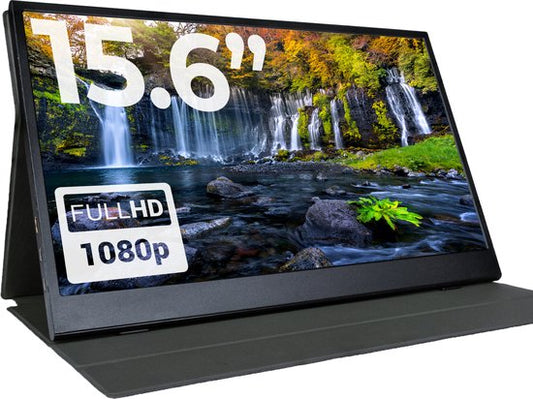 Moniteur portable Denver 15,6 pouces - Full HD - Écran IPS - Moniteur de jeu portable - HDMI - USB-C - PMO15602 - Modèle 2025