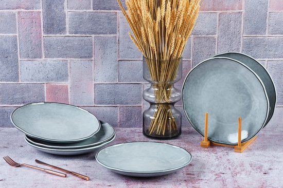 assiette CLOUD Ø27cm - 6 pièces - Gris orage