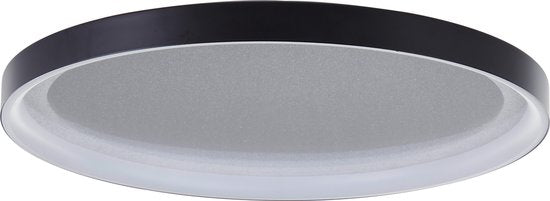 Brilliant Quito - Plafonnier - LED 30W - 42cm - Design noir - Effet pailleté - Dim à 3 niveaux