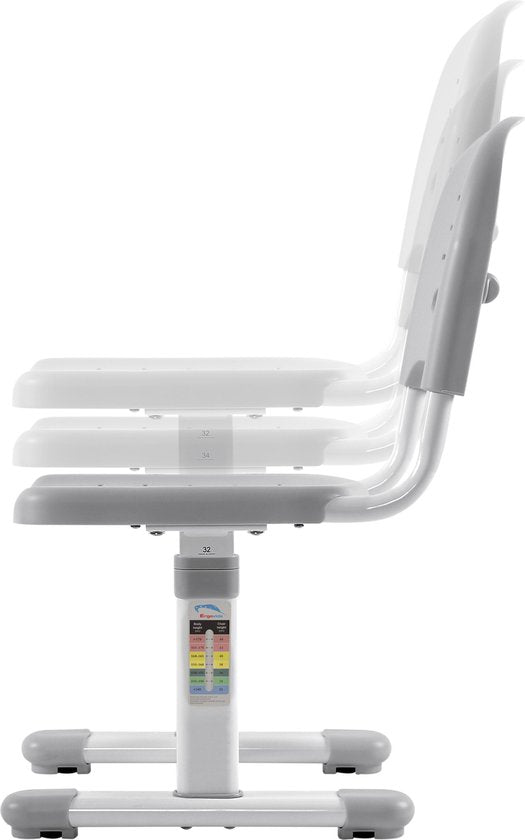 Bureau de dessin pour enfants avec chaise de bureau - réglable en hauteur de manière ergonomique - table d'écolier