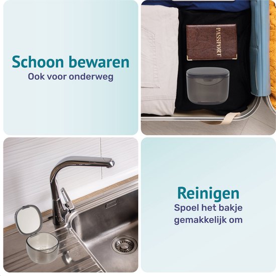 Plateau pour prothèses dentaires - Plateau pour brackets - Avec égouttoir - Pour - Appareils dentaires - Prothèses - Plateau pour brackets - Boîte pour brackets - Plateau