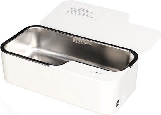 Blaupunkt Nettoyeur à ultrasons, 450 ml, 15 W, 48 kHz, blanc, pour un nettoyage précis des bijoux, lunettes, pièces de monnaie, clés,...