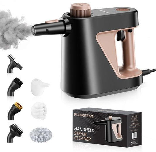 FLOWSTEAM® 7-in-1 Nettoyeur vapeur à main - Nettoyeur vapeur - Nettoyeur de tapis - Nettoyeur de taches - Nettoyeur vapeur à main - Vapeur 110°.
