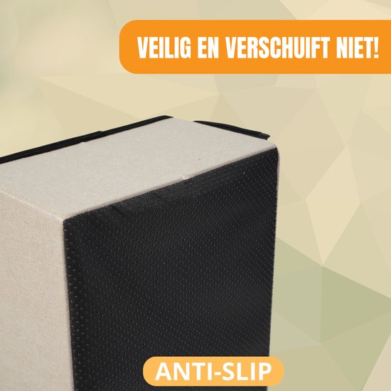 Escalier pour chien Escalier robuste pour chien avec rangement - Escalier pour chien - marche pour canapé ou lit - Jusqu'à 60 kg - Anthracite - Universel