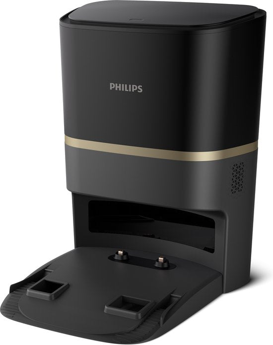Robot aspirateur - Philips HomeRun Aqua 7000 Series XU7100/01 - Station de charge incluse - Noir/Or