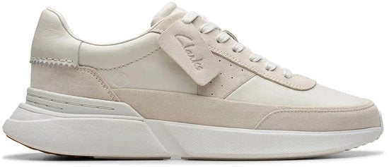 Clarks Craft Pace Sneakers - Homme - Cuir - Laçage - Semelle EVA - Beige - Taille 41