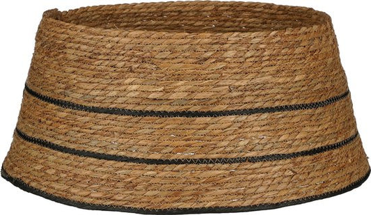 Jupe de sapin de Noël House of Seasons - H26 x Ø58 cm - FSC Mix - Seagrass - Natural Brown, Black