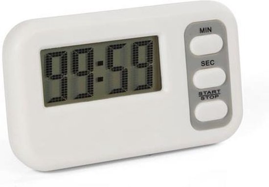 Velleman Compte à rebours numérique, alarme, LCD, compte à rebours, max 99 min 59 sec, parfait pour la cuisine