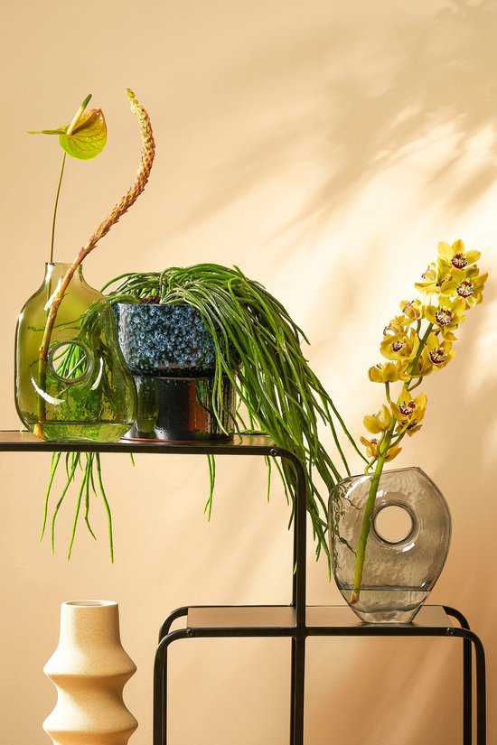 Mica Decorations Jay Vase - L19 x L11 x H25 cm - Verre - Vert clair