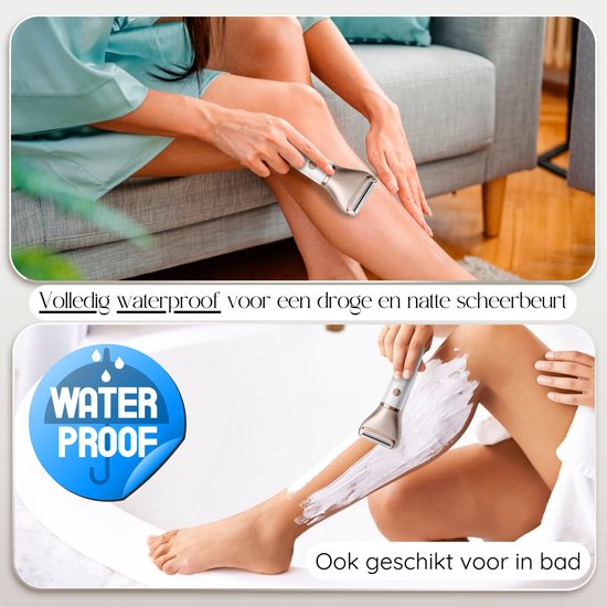 Rasoir féminin 2 en 1 avec écran - Visage - Aisselles - Jambes - Maillot - Sansbeauté® - Rasoir féminin - Epilation visage femme - Tondeuse femme - Rasoir bikini - Rechargeable par USB