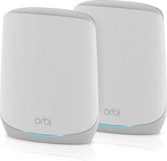 NETGEAR Orbi RBK762S - Mesh WiFi - Amplificateur WiFi - WiFi 6 - 5400 Mbps - Tri-bande - 2-Pack