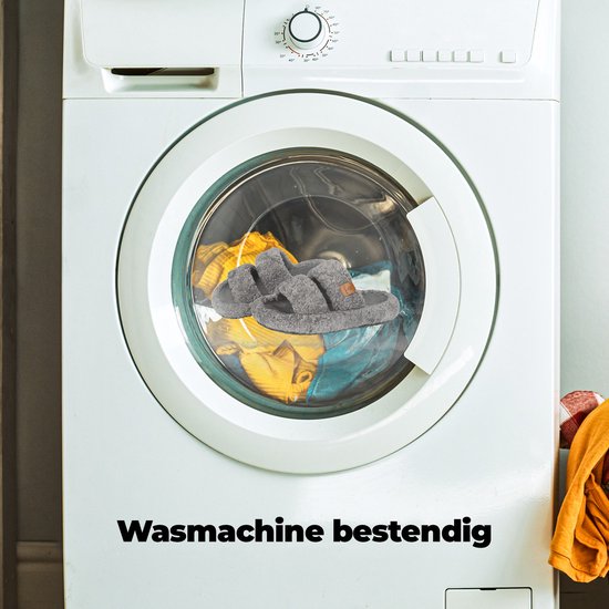 Chaussons Dames - Chaussons - Taille 42/43 - Gris - Antidérapant - Comfeet