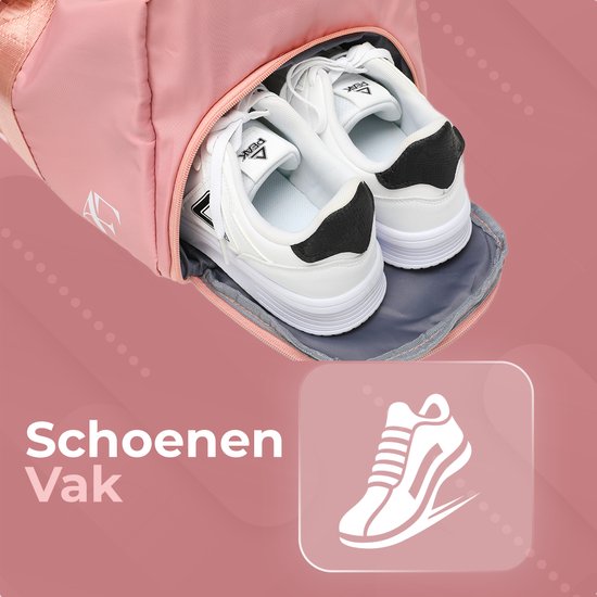 Aramae® - Sac de sport pour dames - Sac de sport pour dames - Petit sac de sport - Sac de week-end - Sac de voyage - Rose