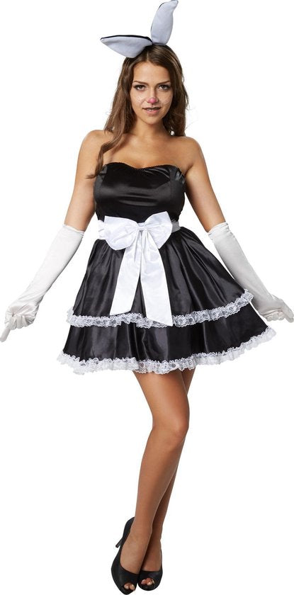Dressforfun Hot bunny L - costume de déguisement pour halloween tenue de soirée carnaval robe de soirée - 302132