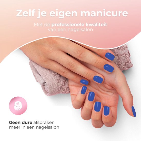 Moods Gellac 6-Piece Set - Gel Nail Polish Starter Pack - Vernis à ongles en gel - 8ML - Blue Serenity - Gellac - Nails - Chic Colours - HEMA & TPO-free