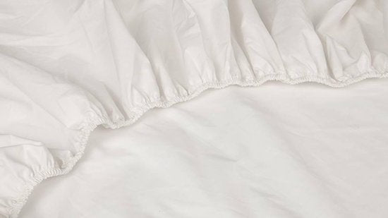 Kayori Shizu Topper drap-housse Jersey - 90-100x200-220cm - Epaisseur du matelas 12 cm - Coton biologique - Blanc cassé