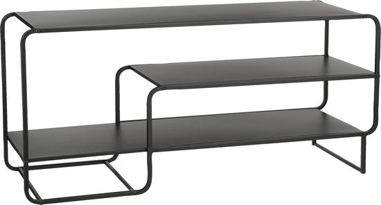 Mica Decorations Jules Table basse - L110 x L38 x H50 cm - Métal - Noir