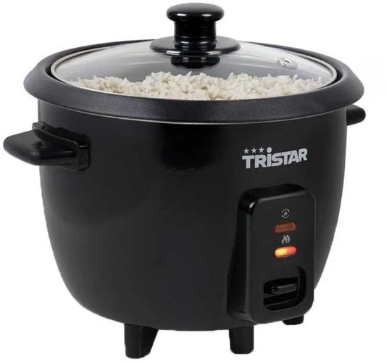 Cuiseur de riz Tristar 0.6L - RK-6141 - 3 personnes - Compact, économique, facile à nettoyer - Fonction maintien au chaud