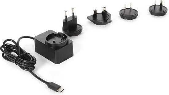 HQ-Power CHARGEUR COMPACT AVEC CONNEXION USB - 5 VDC - 2,5 A max - 15 W max - type C avec 4 prises de voyage