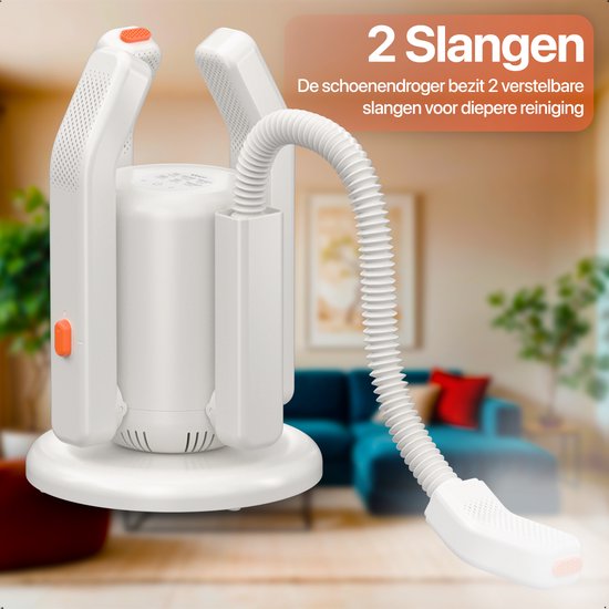 KRAFT Shoe Dryer Pro XL - Séchage de 2 paires de chaussures - Stérilisation UV - Désodorisant au sel de rose - Rafraîchisseur de chaussures - 2 tuyaux pour chaussures longues - Séchoir à chaussures bottes