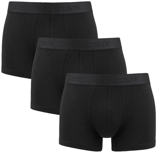 Lacoste hommes 3P boxers basic black II - XXL