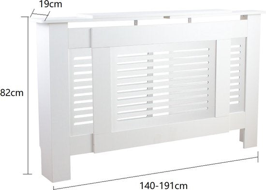 Caisson de radiateur chauffant - caisson de radiateur - large variable de 140 à 190 cm