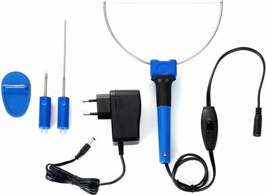 Coupeur de mousse de polystyrène Velleman 3 en 1, avec 3 accessoires et adaptateur électrique, 8 W