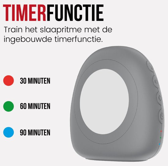 Machine à bruit blanc - Aide au sommeil - Bruit blanc - Aide au sommeil de bébé - Goutte - Gris