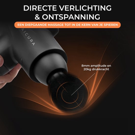 Maicura PRO SE - Pistolet de massage - Professionnel - Appareil de massage - Pistolet de massage - 10 têtes de massage