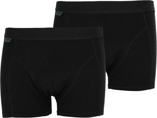 Caleçon Boxer Basset Bamboo Hommes noir 2-pack - taille M
