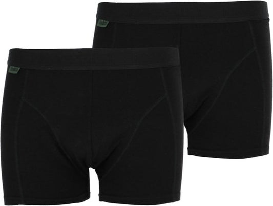 Caleçon Boxer Basset Bamboo Hommes noir 2-pack - taille M