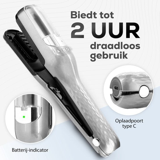 La Nou® Split Remover 4 - Split Ender - Accessoires inclus - Pour les pointes fourchues - Tondeuse pour pointes fourchues - Split Remover - Silver