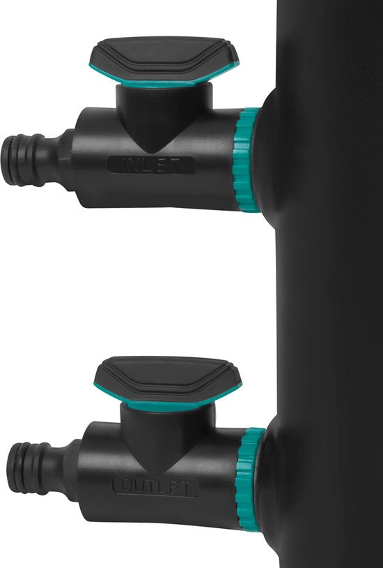 VONROC Adoucisseur d'eau - détartreur portable - adoucit 1000 litres par régénération - Compteur d'eau, bandelettes de test de dureté de l'eau, tuyaux et raccords inclus.