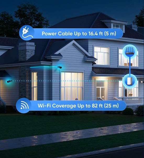 eufy Security E330 Outdoor Cameras, 4 Pack with HomeBase 3 - Ensemble de caméras extérieures - résolution 4K Ultra HD, enregistrement 24/7, couverture wifi de 464 m², reconnaissance faciale AI, caméras de sécurité extérieures filaires