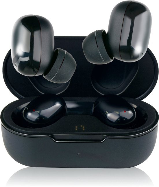Grundig Wireless Earbuds - Ecouteurs Bluetooth 5.3 - Ecouteurs avec cassette de recharge - Autonomie jusqu'à 20 heures - Rechargeable par USB-C - Contrôle tactile et appels mains libres